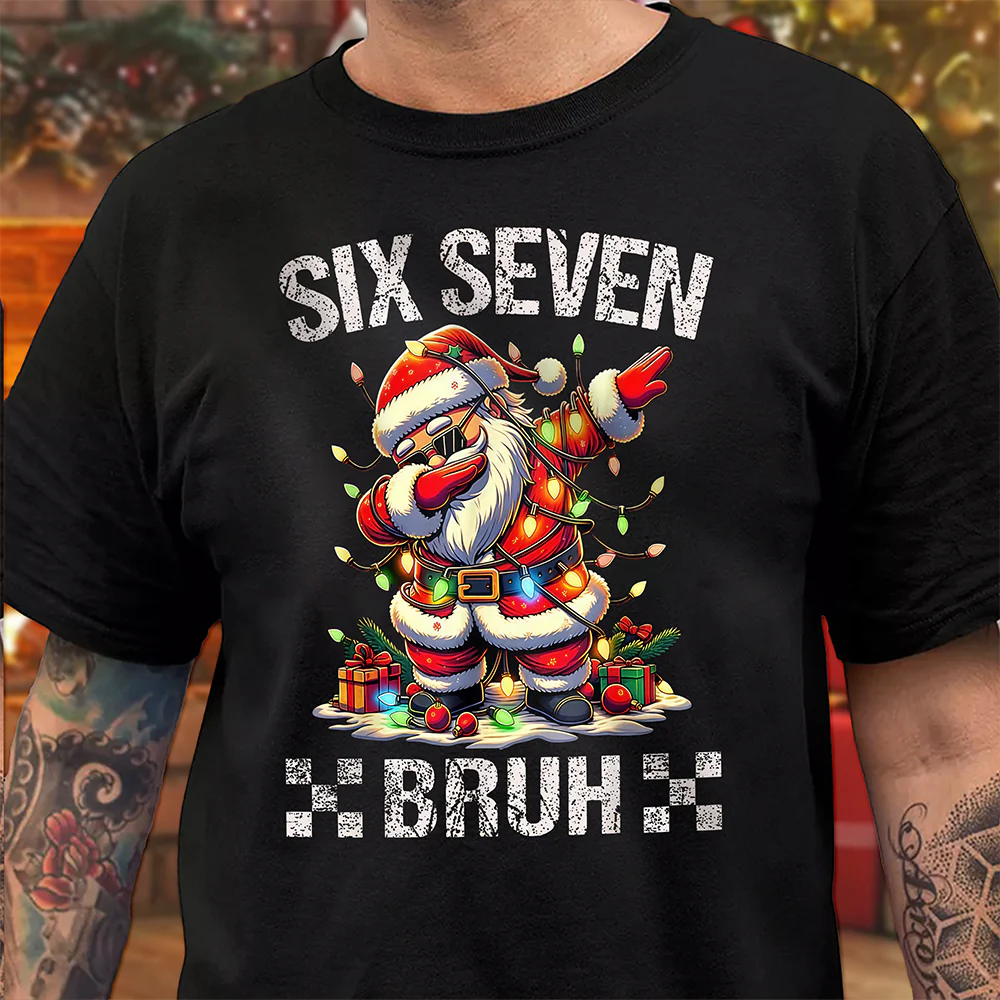 Six Seven Bruh Dark Shirt TH10 896841 - Image 3