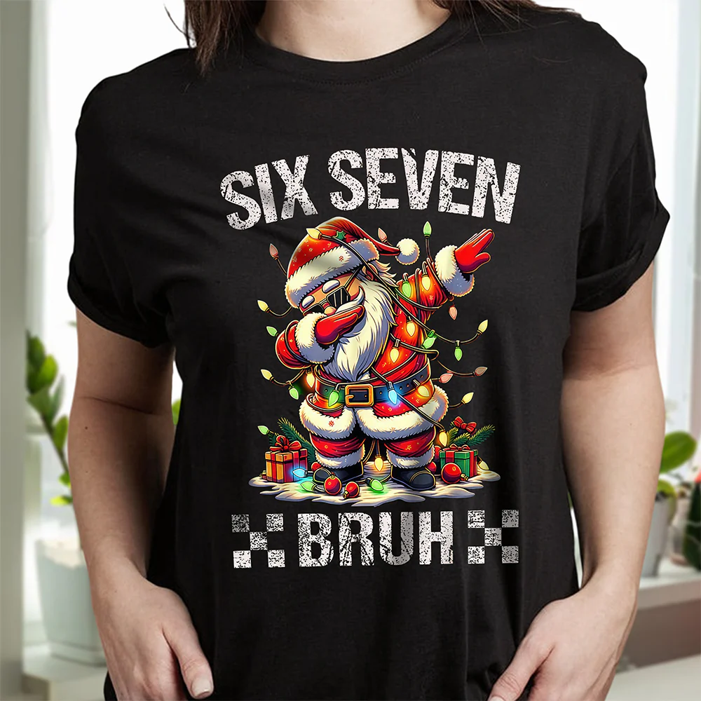 Six Seven Bruh Dark Shirt TH10 896841 - Image 4