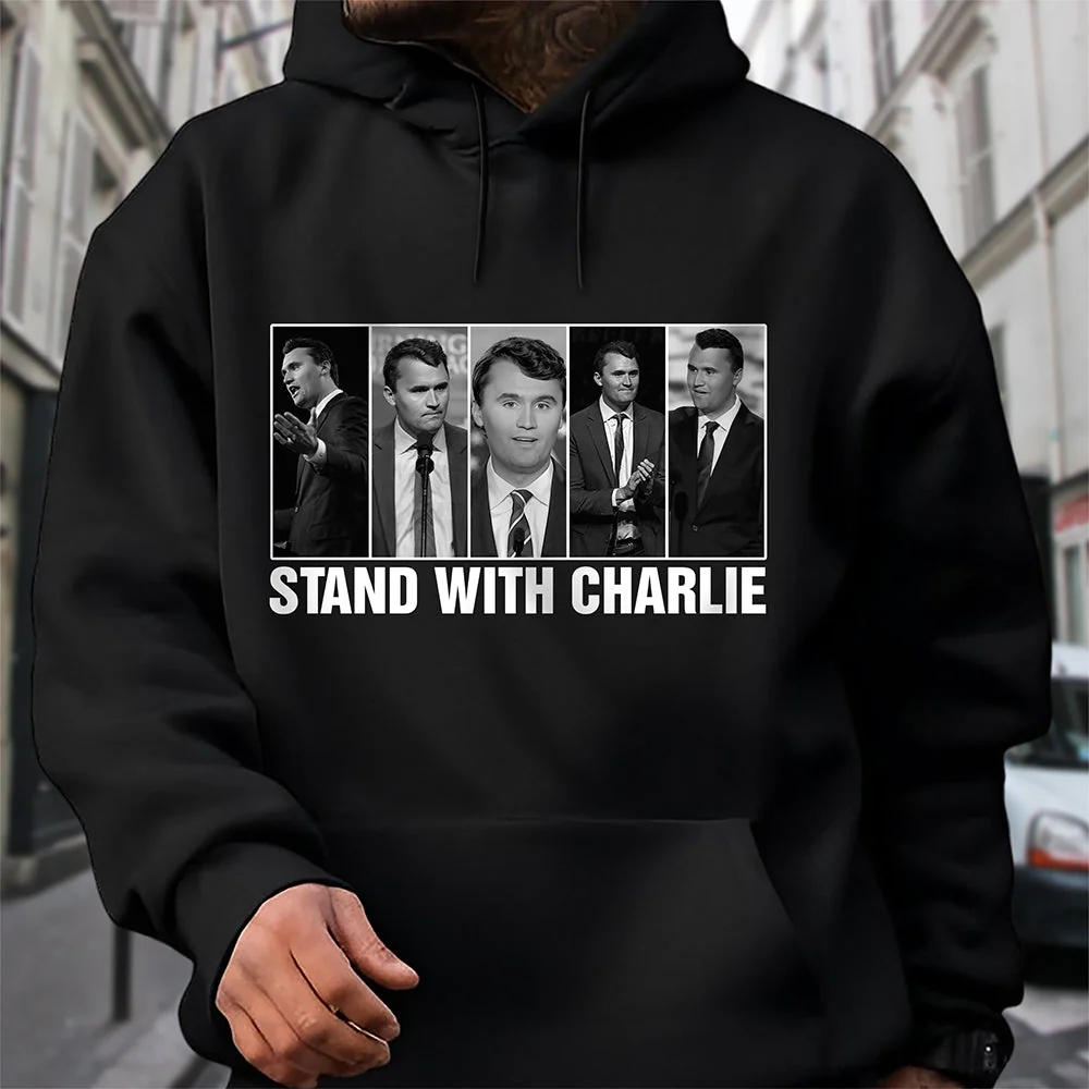 Stand With Charlie Kirk Dark Shirt TH10 64443 - Image 2