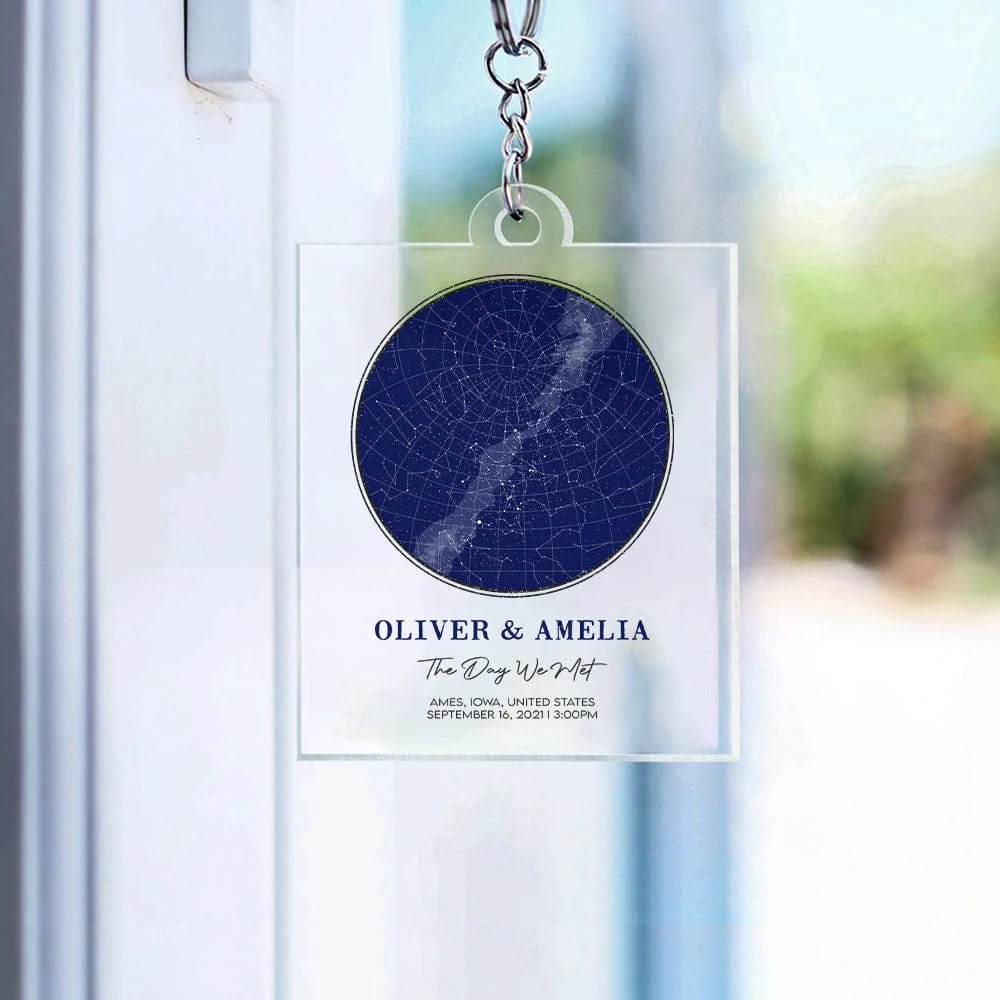 Star Map Acrylic Keychain TA29 889629 - Image 4