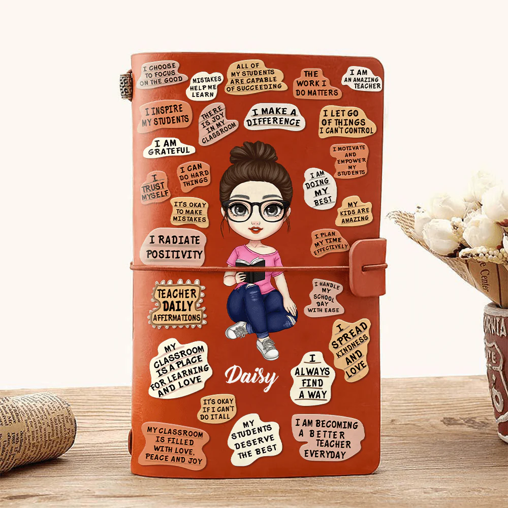 Teacher Daily Affirmations Back To School Journal Notebook Personalized Gift TH10 891487