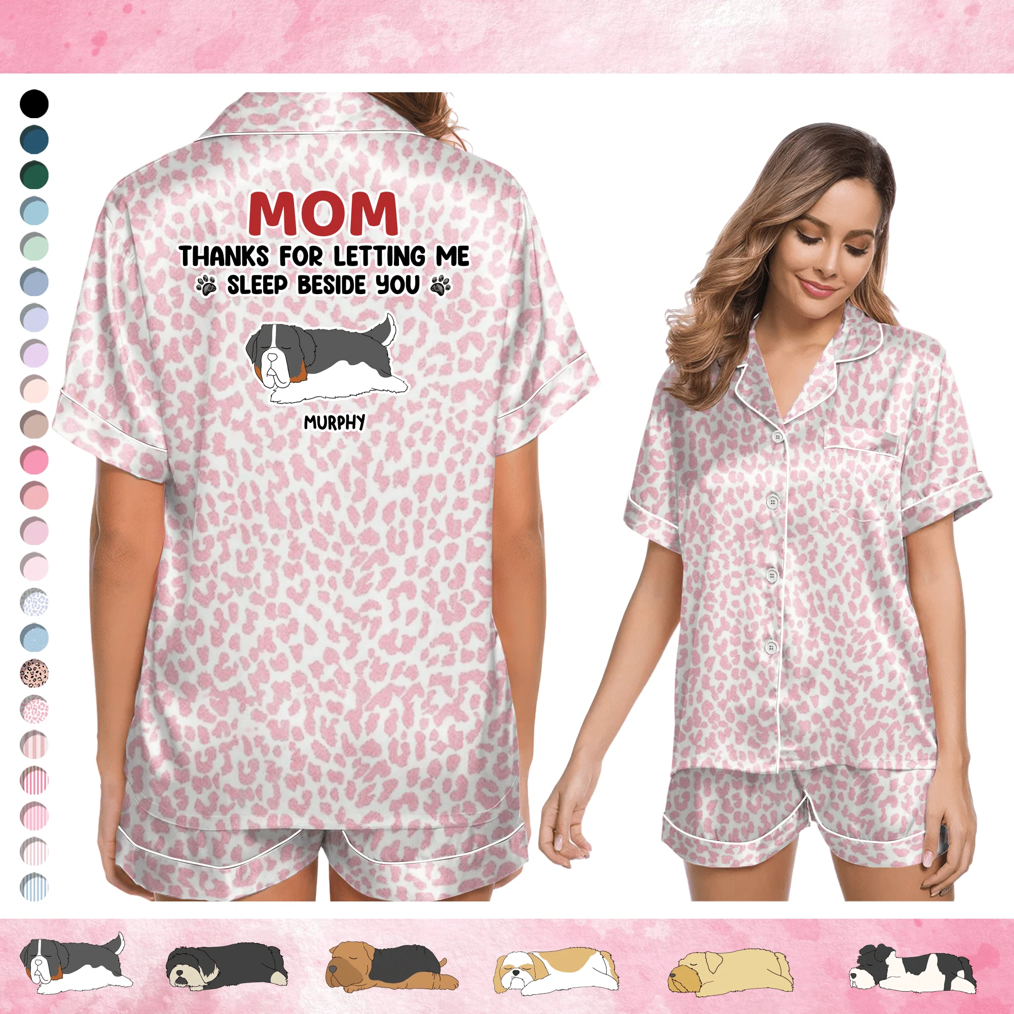 Thanks For Letting Me Sleep Beside You Dog Pajama Set T368 890869 - Image 3