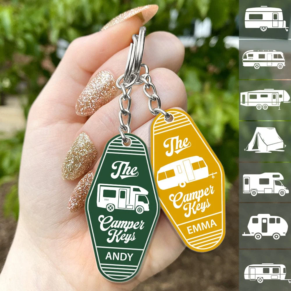 The Camper Key Camping Acrylic Keychain Personalized Gift TA29 889677