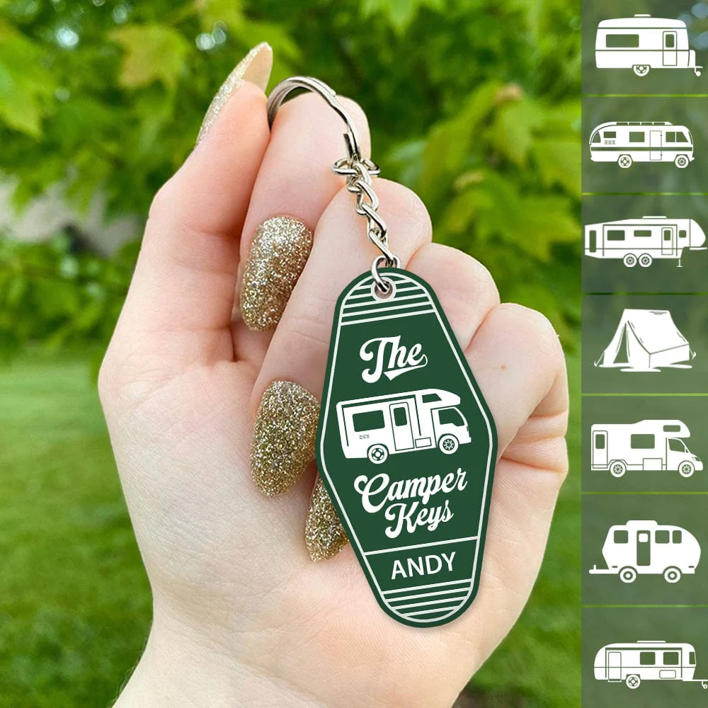 The Camper Key Camping Acrylic Keychain Personalized Gift TA29 889677 - Image 2