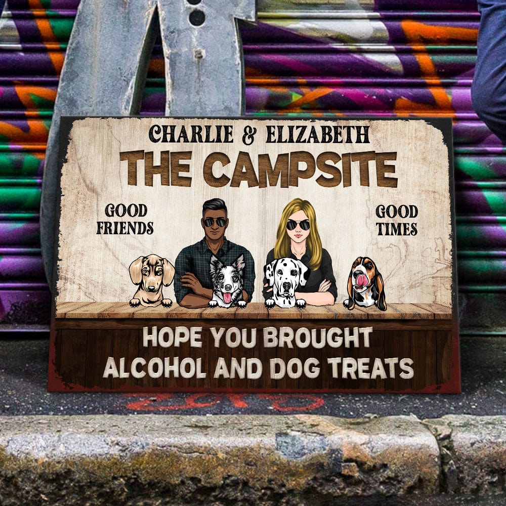 The Campsite Dog Metal Sign Personalized Gift K228 889991 - Image 2