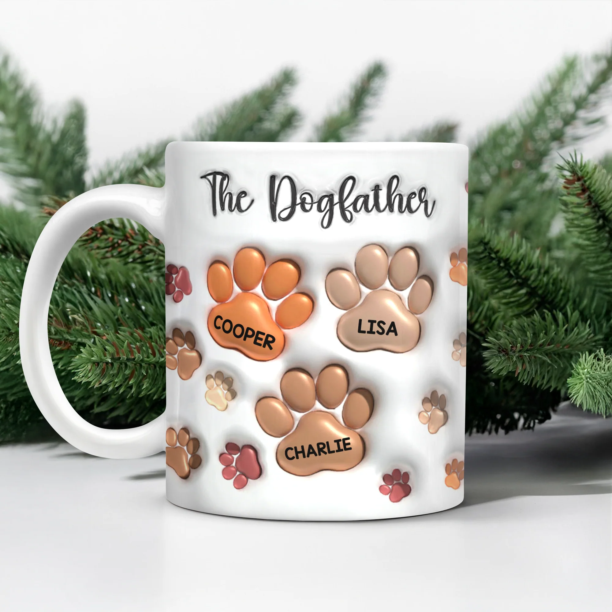 The Dogmother Dogfather 3D Inflated Effect Mug For Dog Lover TH10 894727 - Image 3
