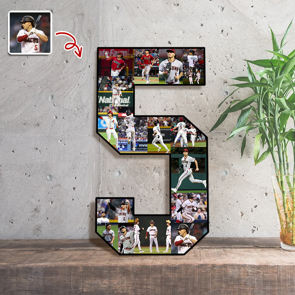The Photo Collage And Wood Frame For Seniors And Birthdays For Baseball Lover TH10 896521 - Image 2