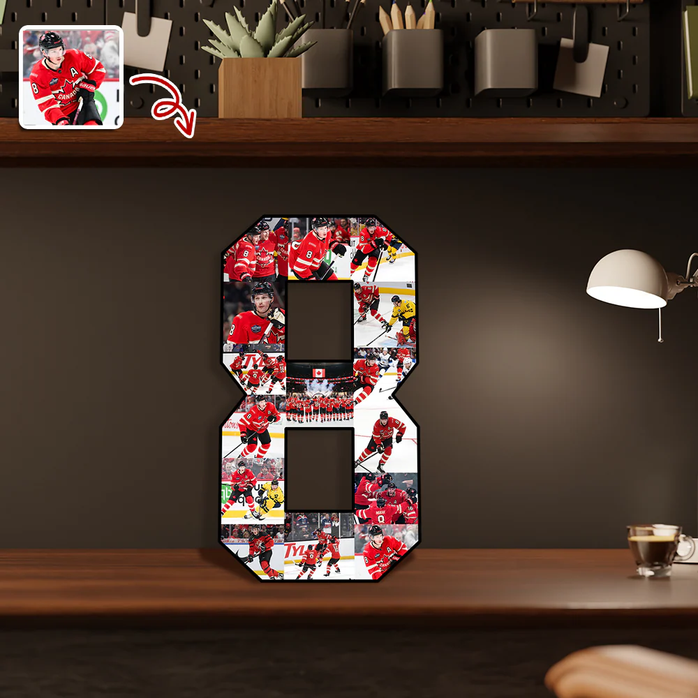 The Photo Collage And Wood Frame For Seniors And Birthdays For Hockey Lover TH10 896517 - Image 6