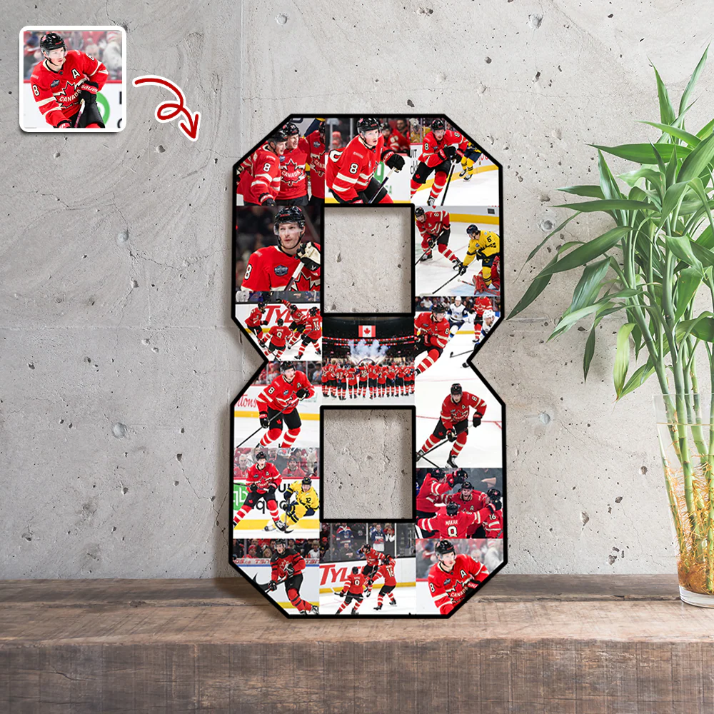 The Photo Collage And Wood Frame For Seniors And Birthdays For Hockey Lover TH10 896517 - Image 7