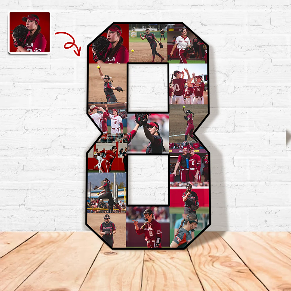 The Photo Collage And Wood Frame For Seniors And Birthdays For Softball Lover TH10 896515 - Image 2