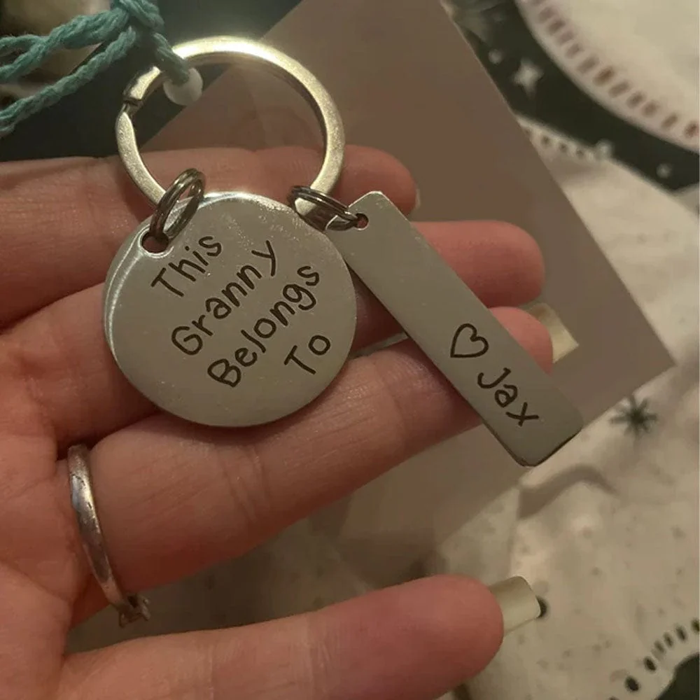 This Nanny Belongs To Keychain Personalized Gift DA199 890561 - Image 2