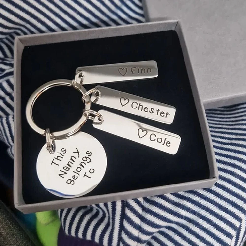 This Nanny Belongs To Keychain Personalized Gift DA199 890561 - Image 4