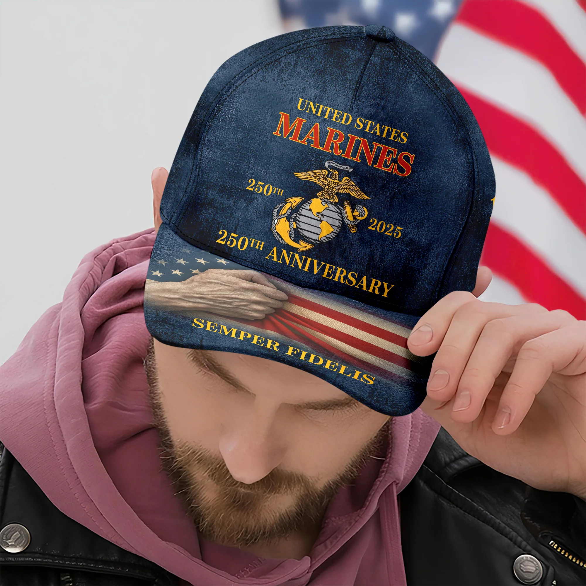United State Marines 250 Years Classic Cap TH10 896057 - Image 4