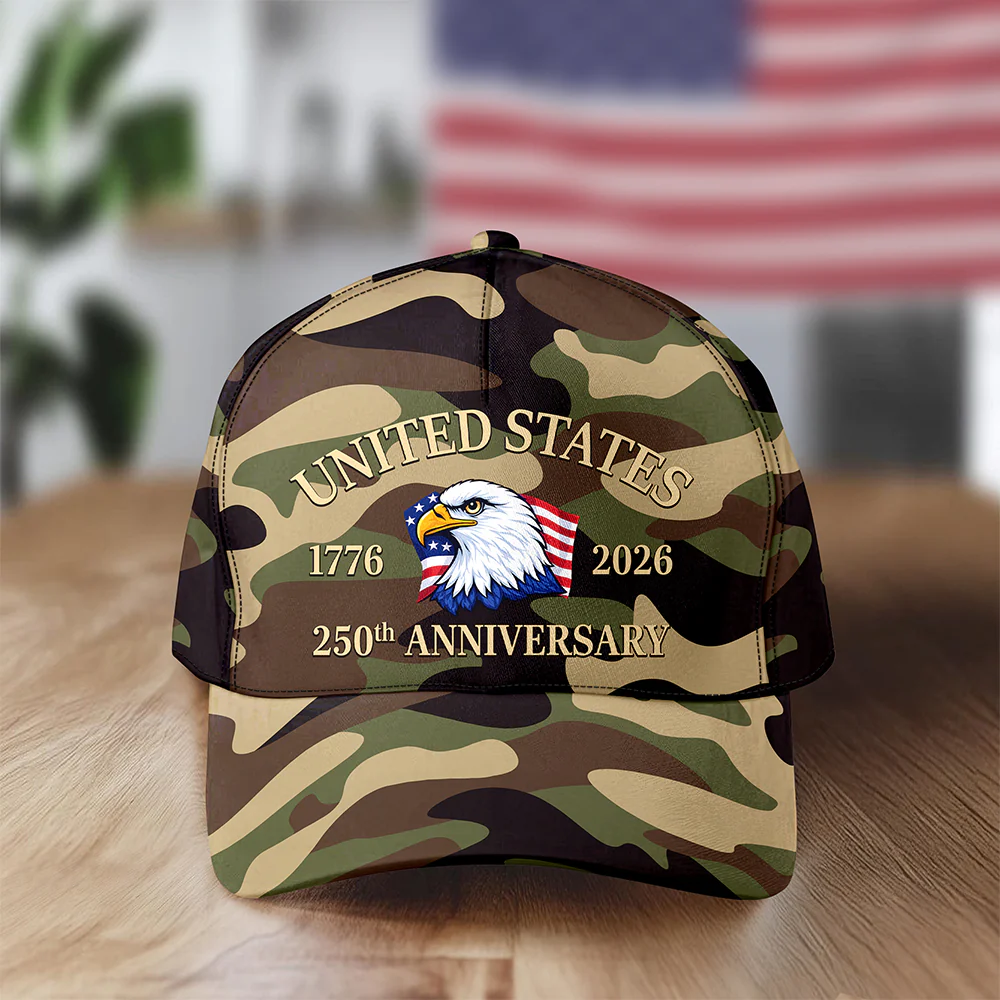 United State Of America 1776 - 2026 250th Anniversary AOP Cap TH10 169417