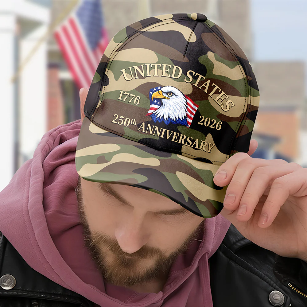 United State Of America 1776 - 2026 250th Anniversary AOP Cap TH10 169417 - Image 6