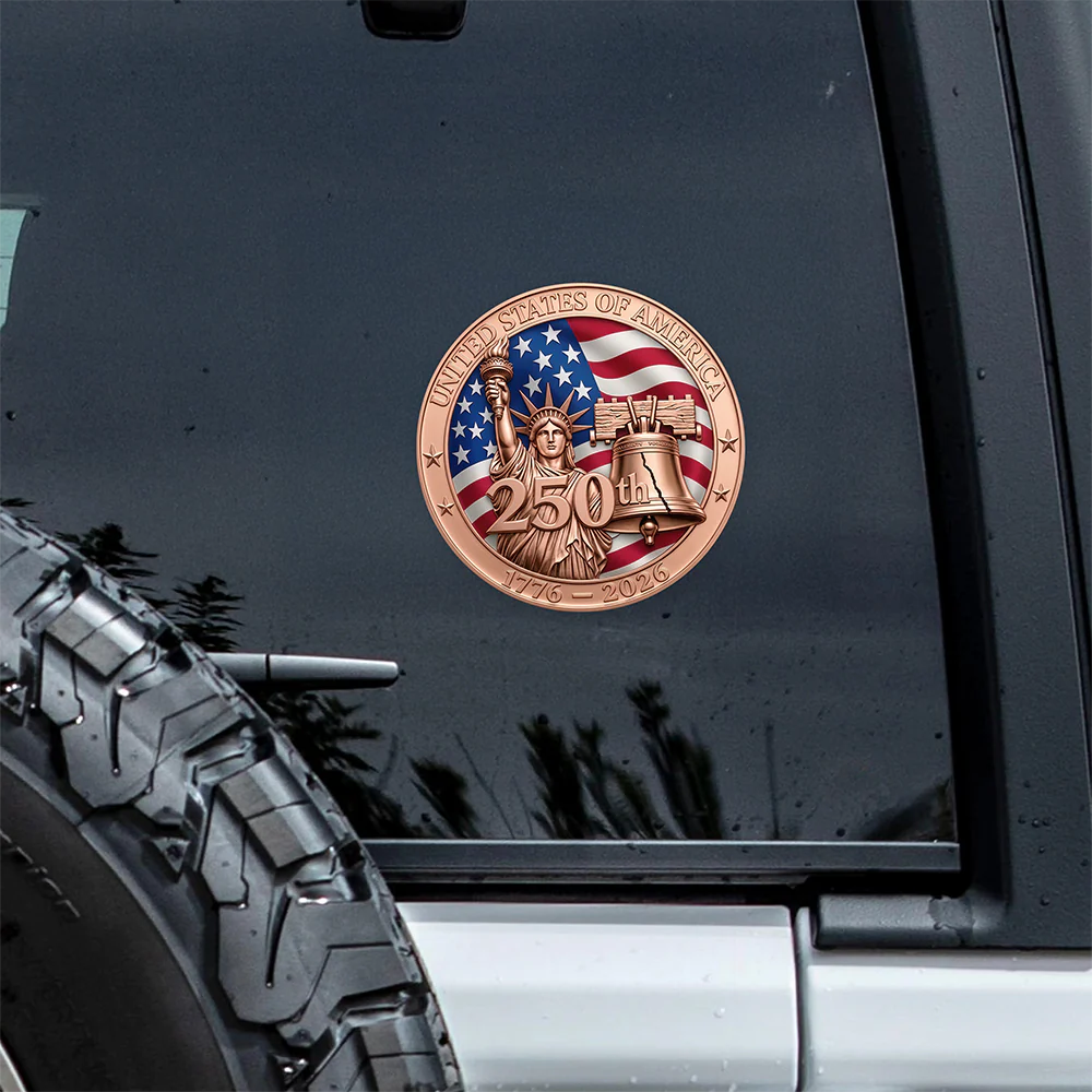 United State Of America 250th 1776 - 2026 Car Window Decal Sticker TH10 169423