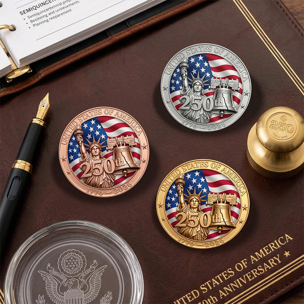 United State Of America 250th 1776 - 2026 Stainless Steel Metal Pin for Patriot's Day Independence Day TH10 169425 - Image 6