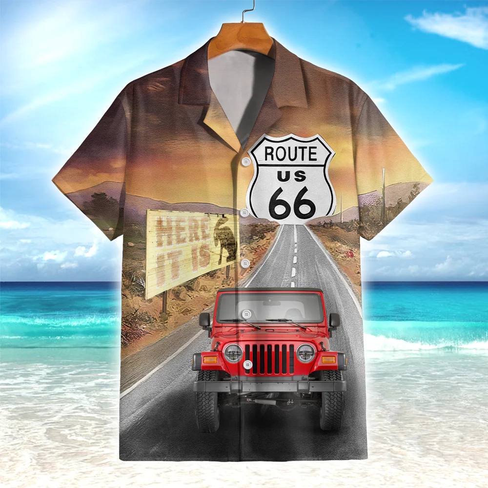 Upload Car Photo Route 66 Hawaii Shirt For Car Lover TH10 892631 - Image 4