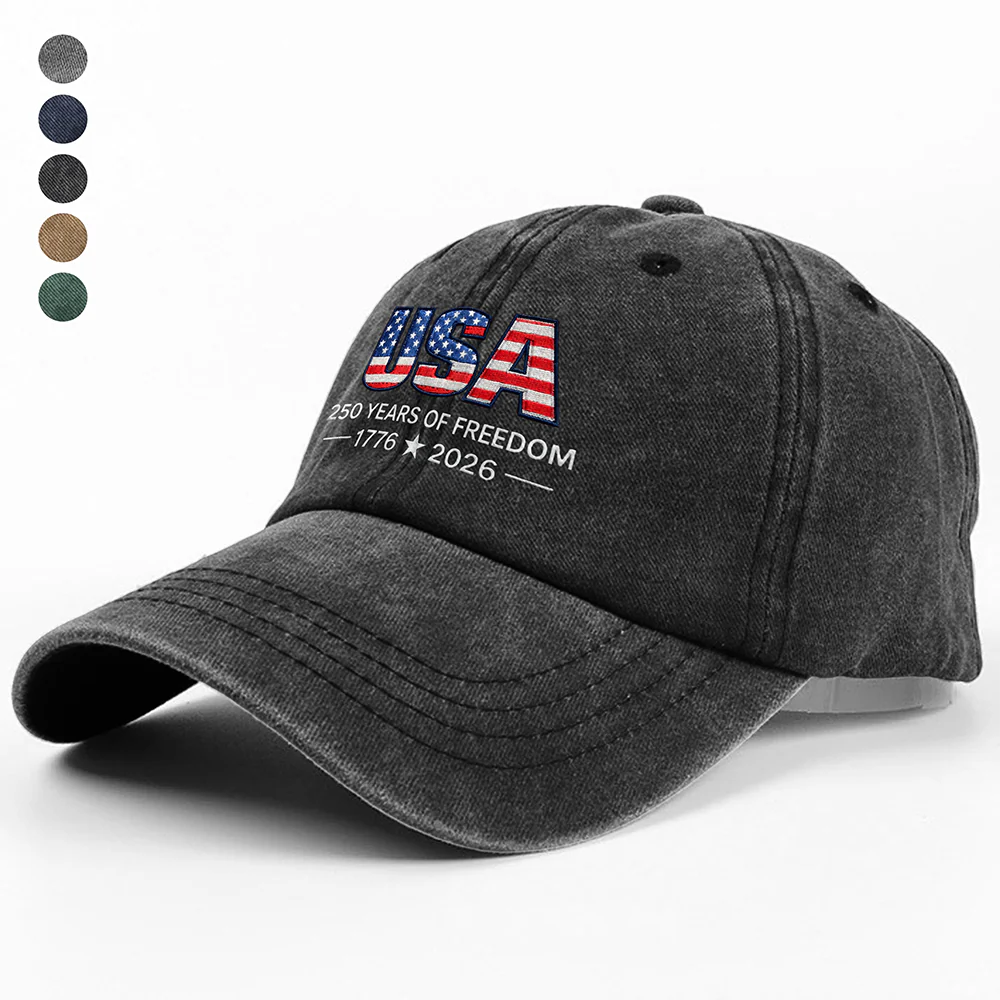 USA 250 Years Of Freedom 1776 - 2026 Embroidered Baseball Cap TH10 169497 - Image 5