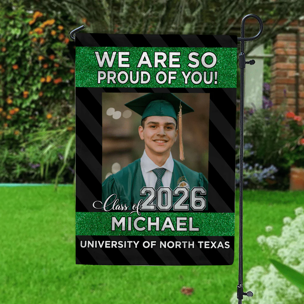 We Are Proud Of You Garden Flag, Senior Flag HN590 - Image 2