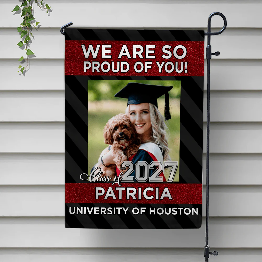 We Are Proud Of You Garden Flag, Senior Flag HN590 - Image 3