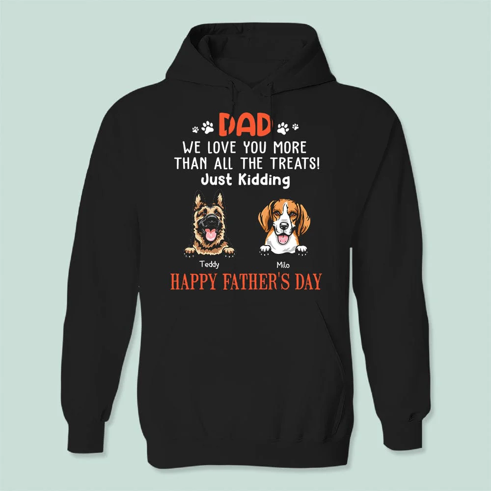 We Love You More Than All The Treats Dog Dark Shirt N304 889253 - Image 2