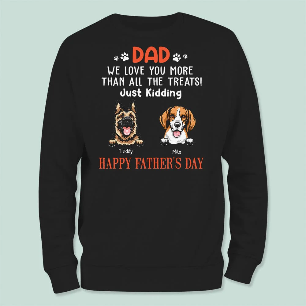 We Love You More Than All The Treats Dog Dark Shirt N304 889253 - Image 3