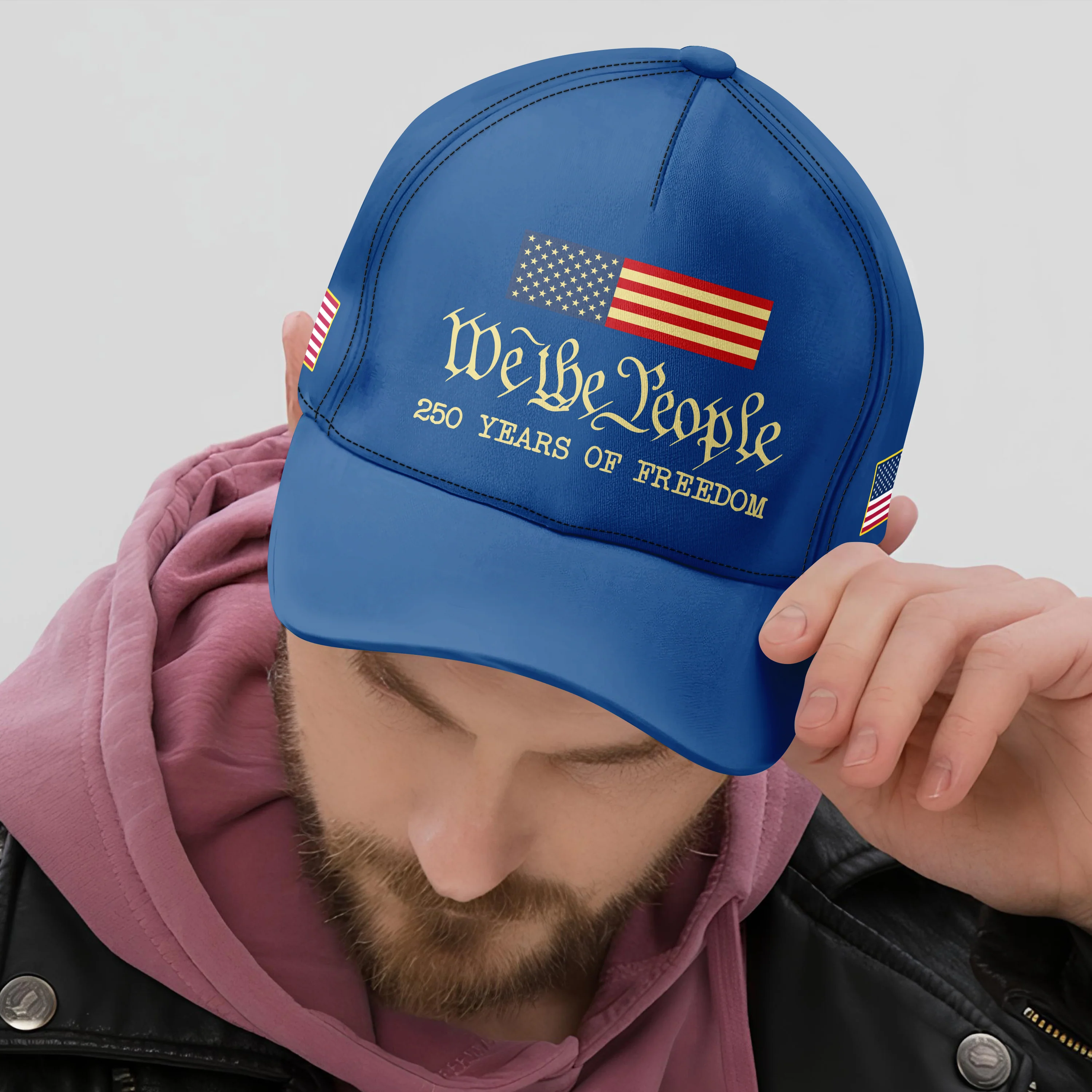 We The People 250 Years Of Freedom AOP Cap TH10 896831 - Image 4