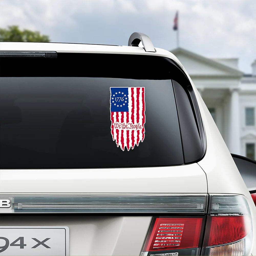 We The People Car Window Decal Sticker TH10 896361 - Image 4