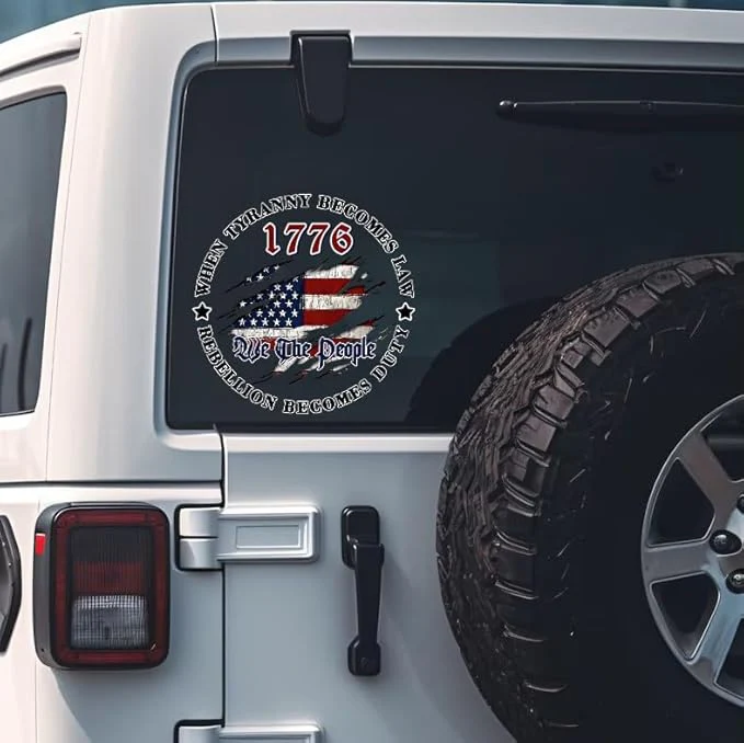 We The People When Tyranny Becomes Law Car Decal Sticker TH10 896779 - Image 2