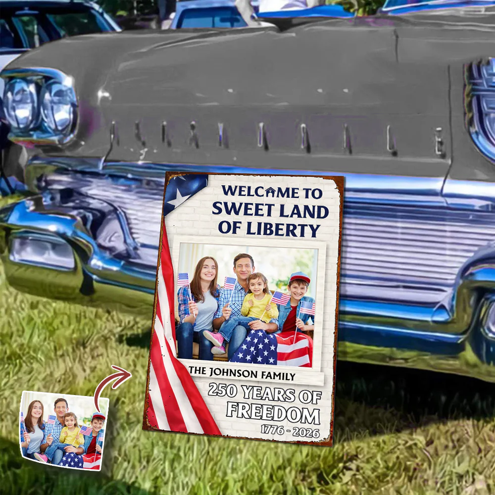 Welcom To The Sweet Land Of Liberty Metal Sign TH10 898547 - Image 3