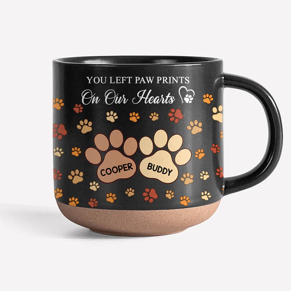 You Left Paw Prints On My Heart For Dog Lover Pottery Mug TH10 169579 - Image 6