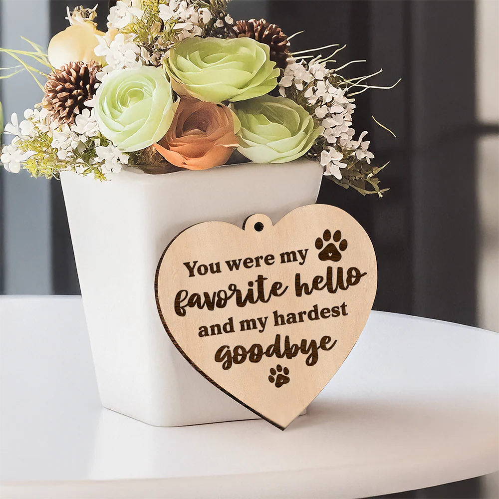 You Left Paw Prints On My Heart Memorial Rotating Wooden Picture Frame TH10 894219 - Image 6