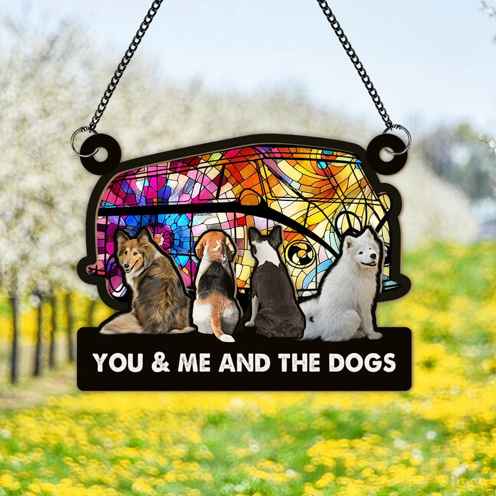 You & Me And The Dog Camping Suncatcher Ornament Personalized Gift TH10 891551 - Image 5