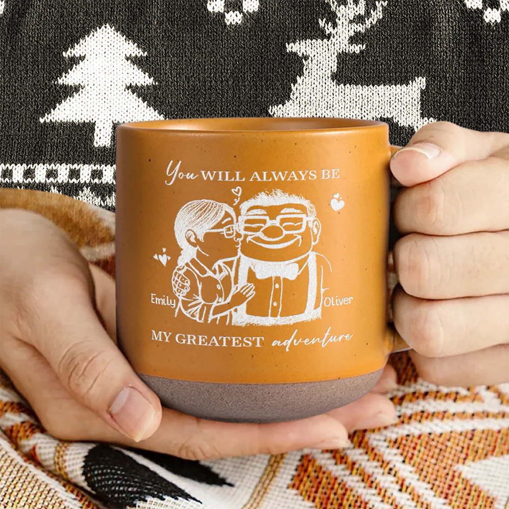 You Will Always Be My Greatest Adventure Engraved Pottery Mug TH10 896903 - Image 5