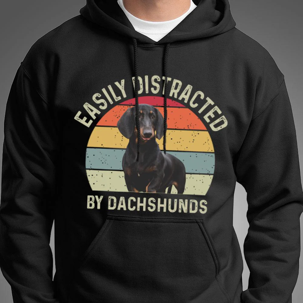 Easily Distracted By Labrador Custom Photo Shirt - Image 4