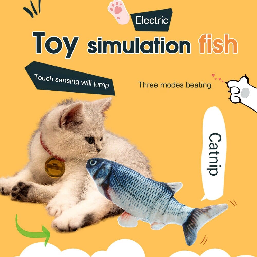 Electronic Pet Cat Toy Fish Electric USB Charging Simulation Fish Toys for Dog Cat Chewing Playing Biting cat Supplies - Image 11