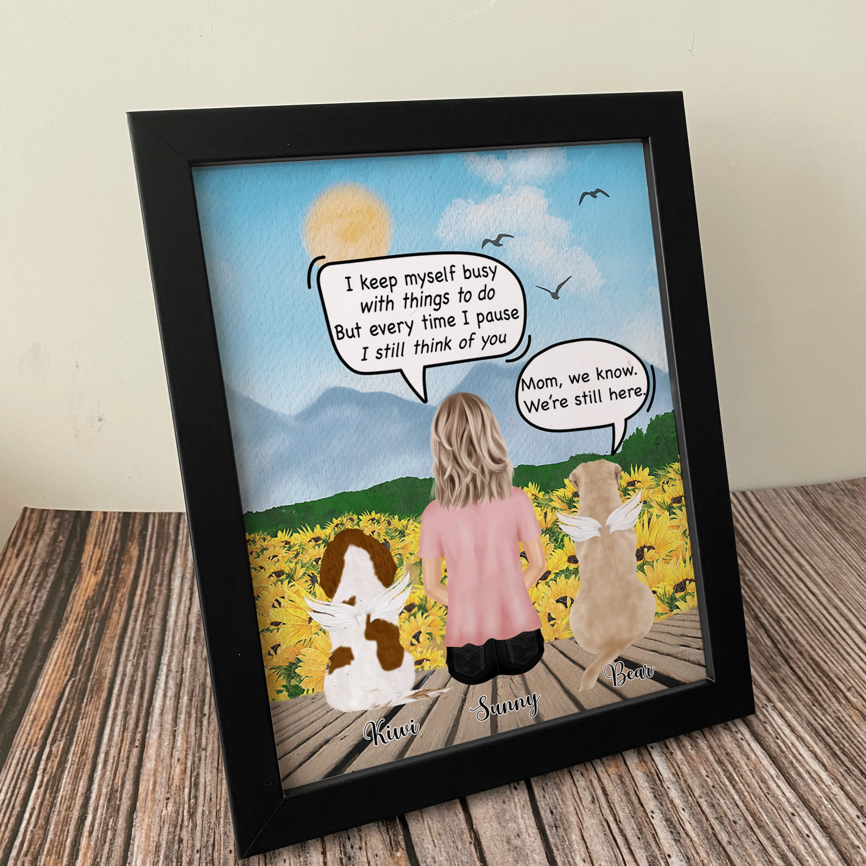 Every Time I Pause I Still Think Of You Dog Memorial Picture Frame 892385 - Image 3