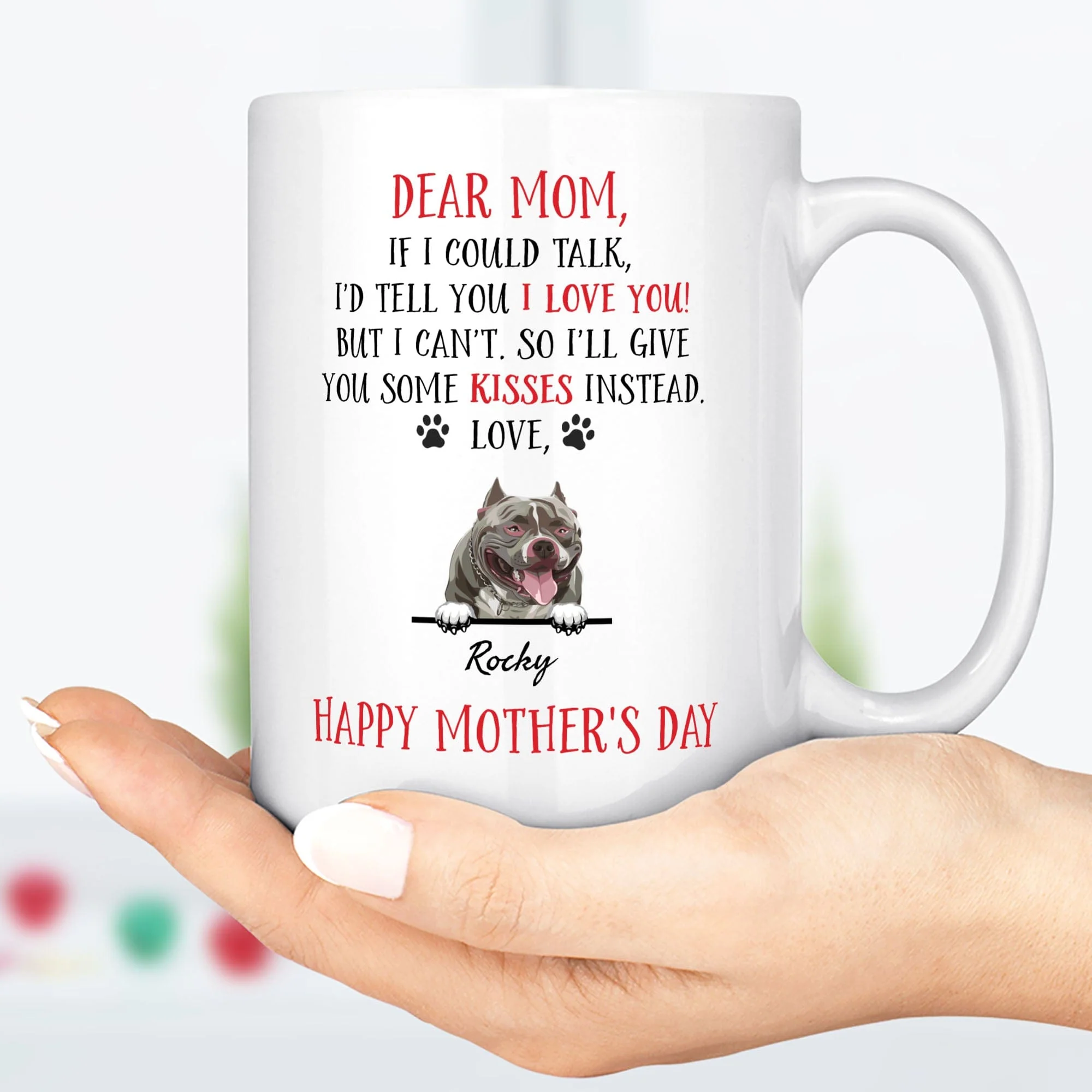 If I Could Talk Personalized Custom Dog Mug C227 - Image 2