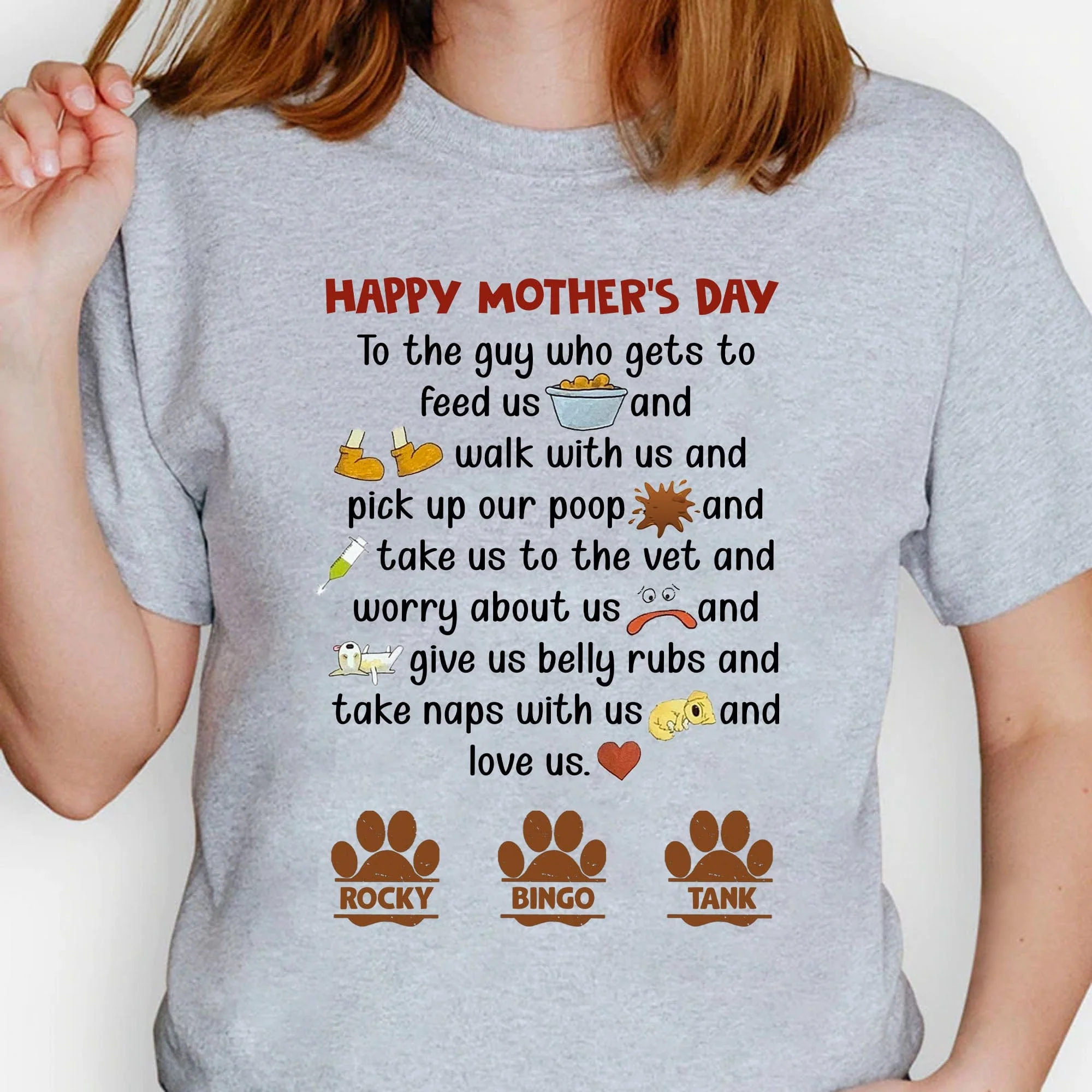 Fathers Mothers Day From Dog Personalized Custom Dog Shirt C232 - Image 3