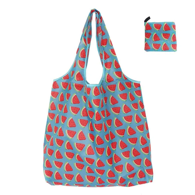 Foldable Shopping Bag Reusable Travel Grocery Bag Eco-Friendly Cartoon Cat Dog Printing Tote Bag - Image 26