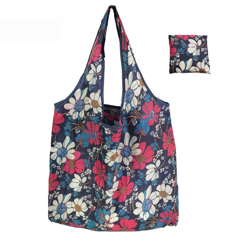 Foldable Shopping Bag Reusable Travel Grocery Bag Eco-Friendly Cartoon Cat Dog Printing Tote Bag - Image 33
