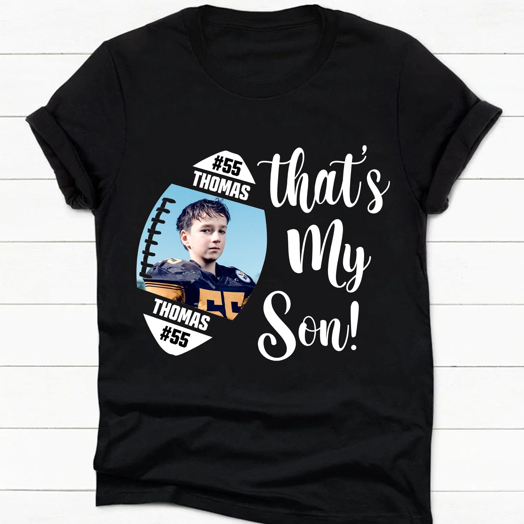 Football Family That's My Football Player Personalized Custom Photo Football Player Shirt C480V2 910766 - Image 6