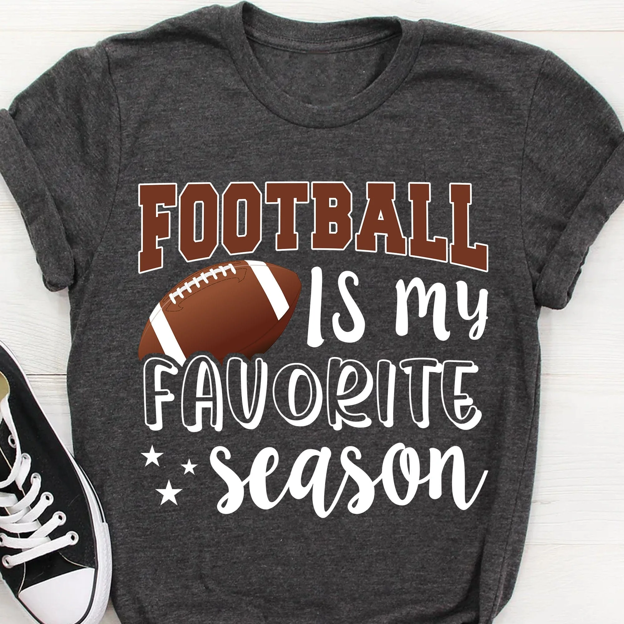 Football Is My Favorite Season Personalized Custom Football Shirts C499