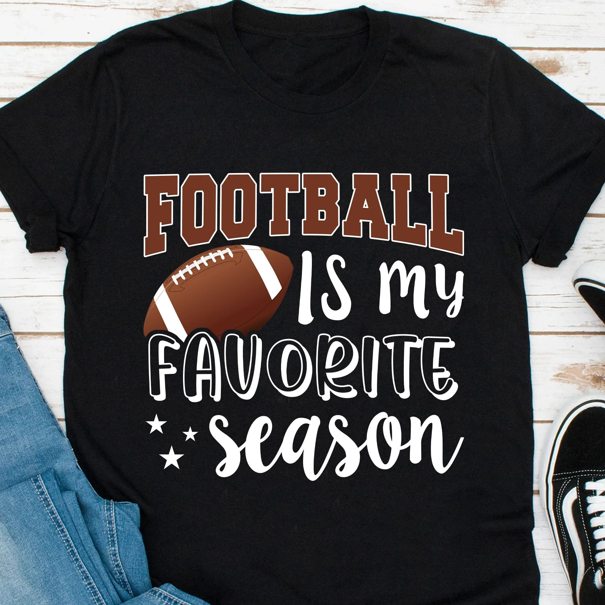 Football Is My Favorite Season Personalized Custom Football Shirts C499 - Image 3