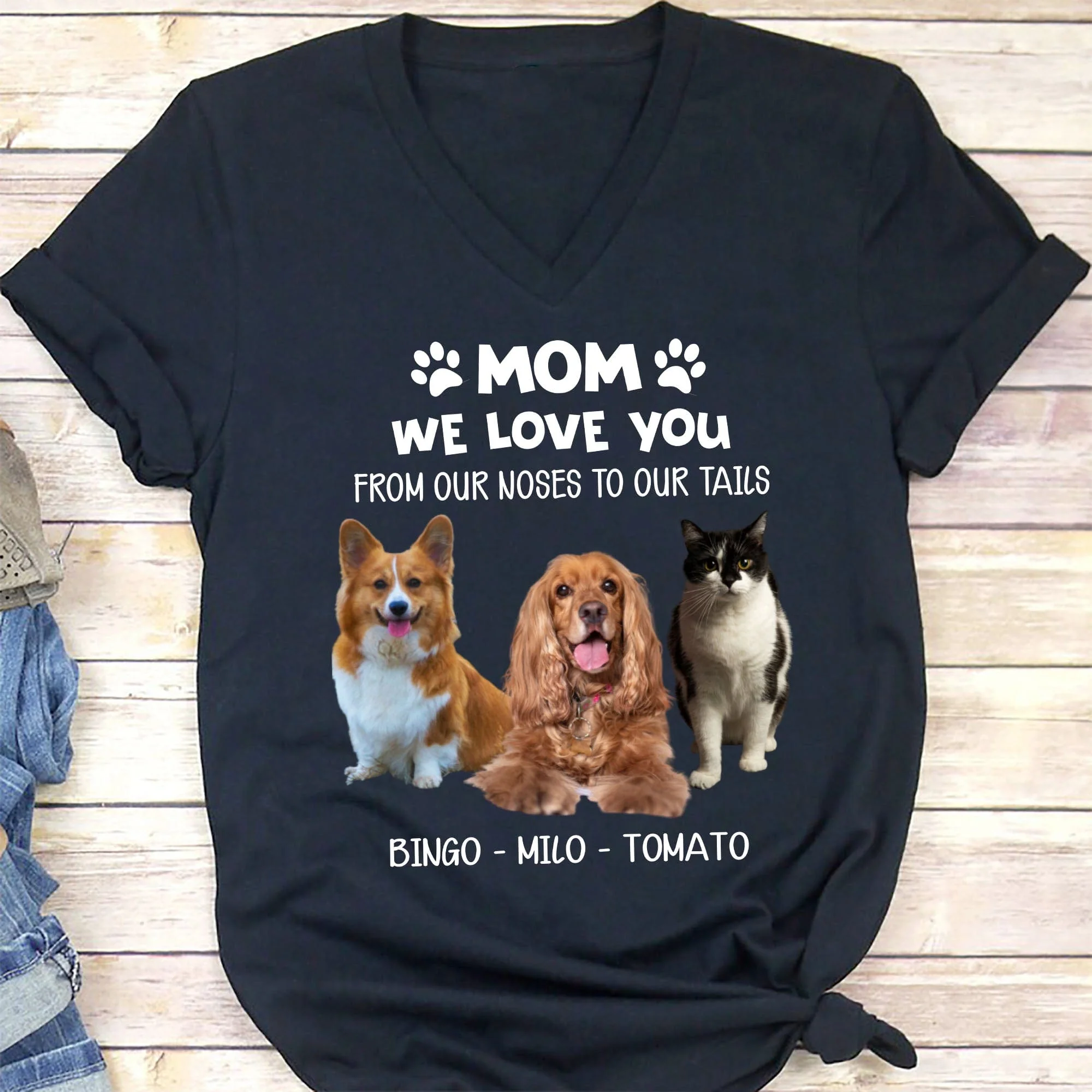 From The Nose To The Tail Personalized Dog Photo Shirt C282 - Image 4