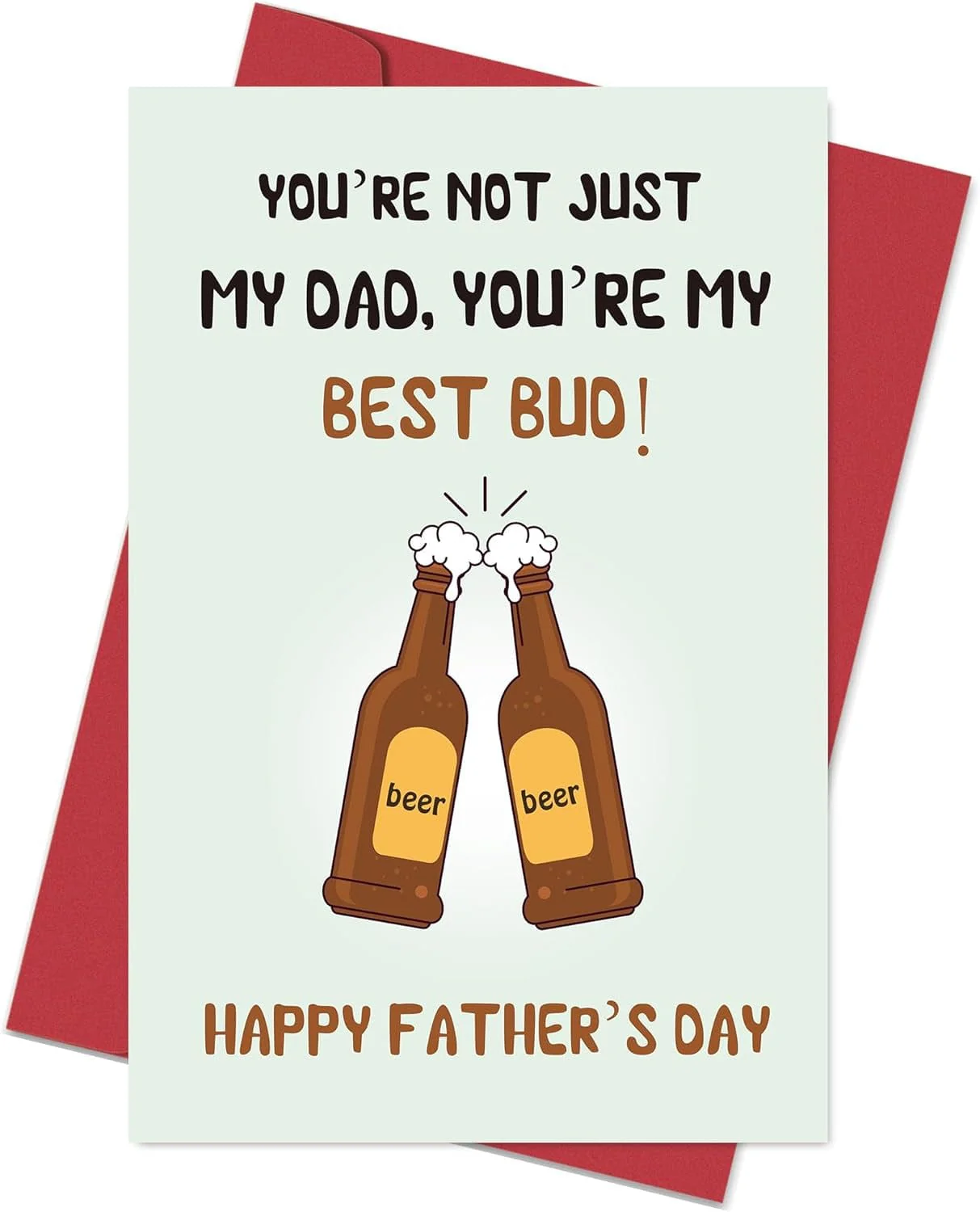 Funny Fathers Day Card for Dad, Father'S Day Gift from Son Daughter, Dad without Me Today Would Be Just Another Day - You'Re Welcome - Image 8