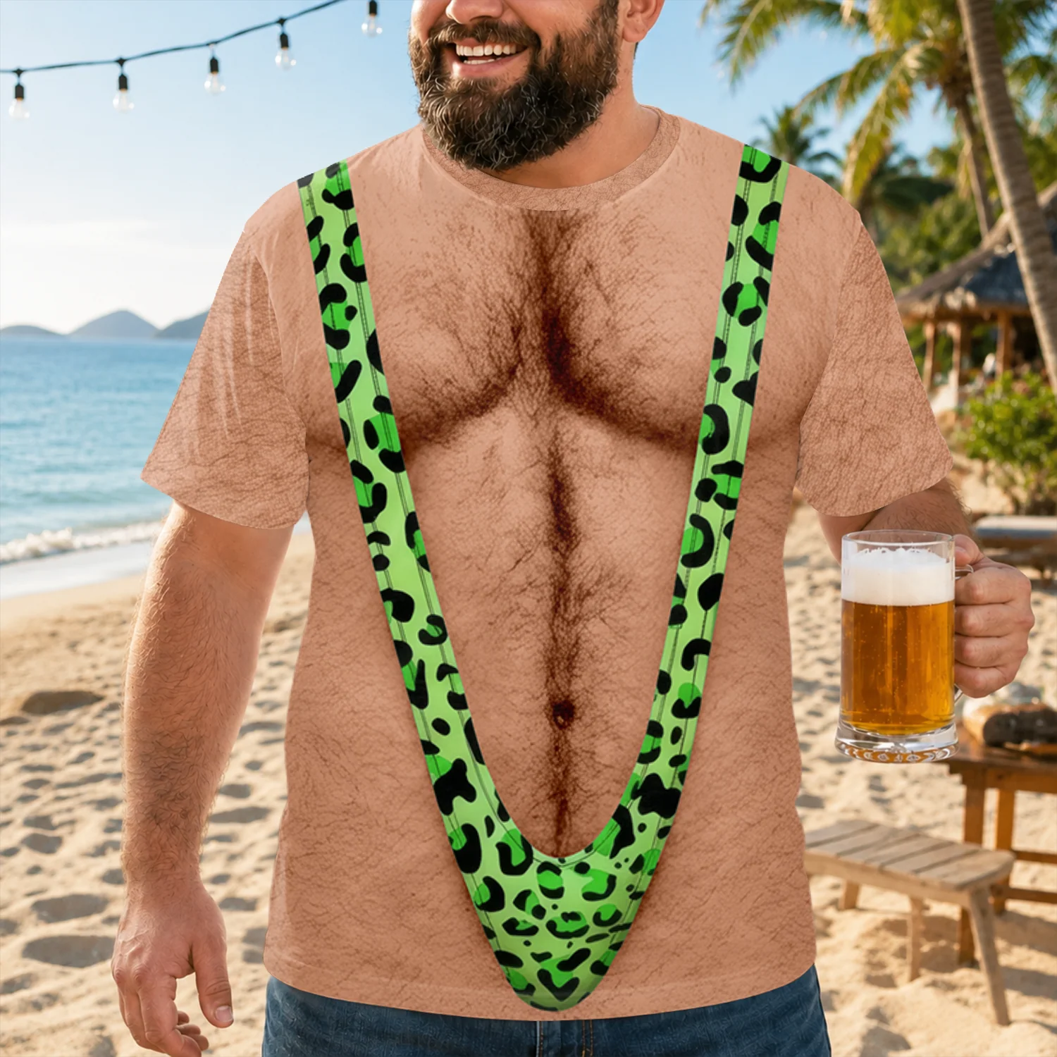 Funny Hairy Body Leopard AOP Shirt CH07 180114 - Image 4