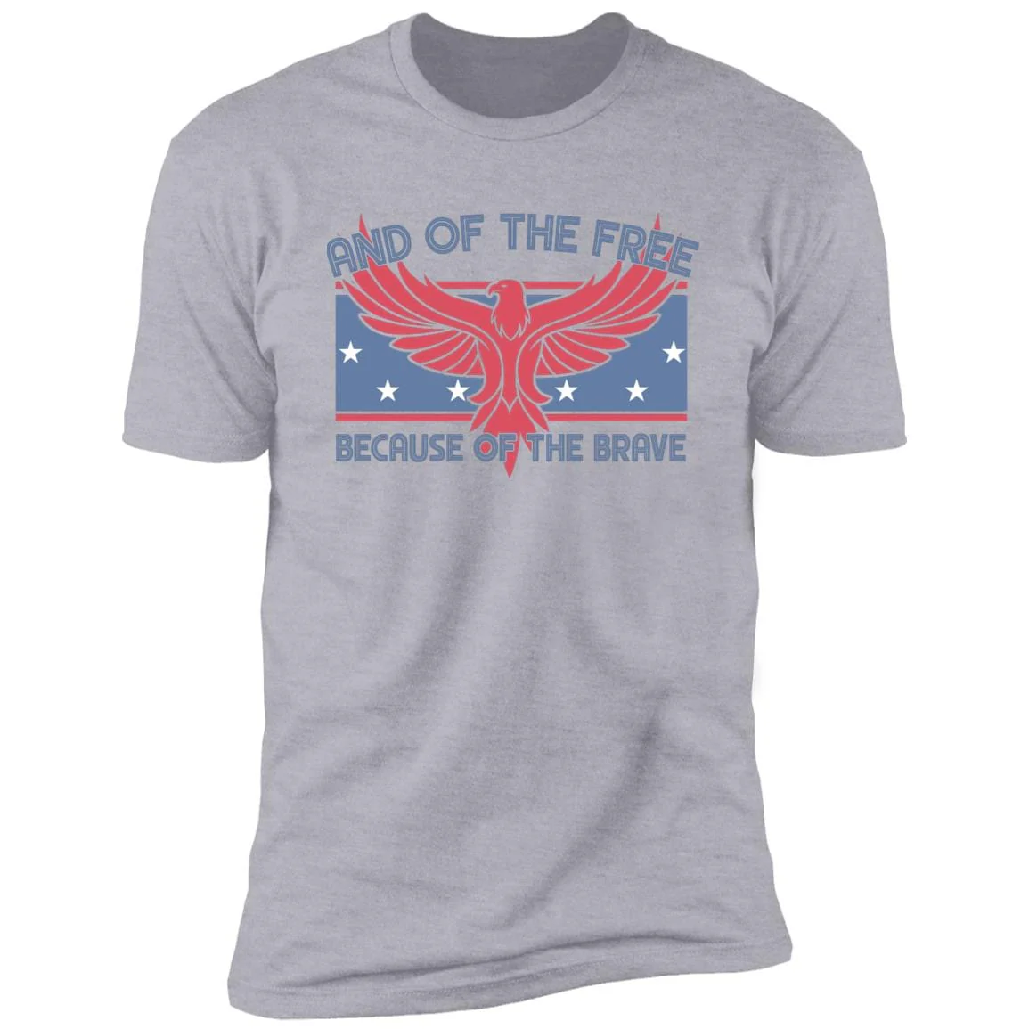 Land of the Free Because of the Brave Patriotic 4th Of July Shirt H389 - Image 10