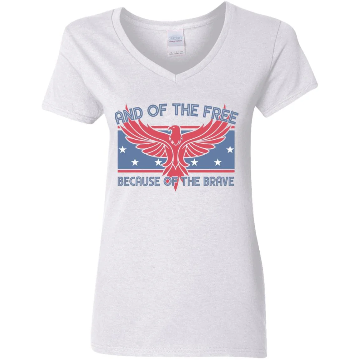 Land of the Free Because of the Brave Patriotic 4th Of July Shirt H389 - Image 9